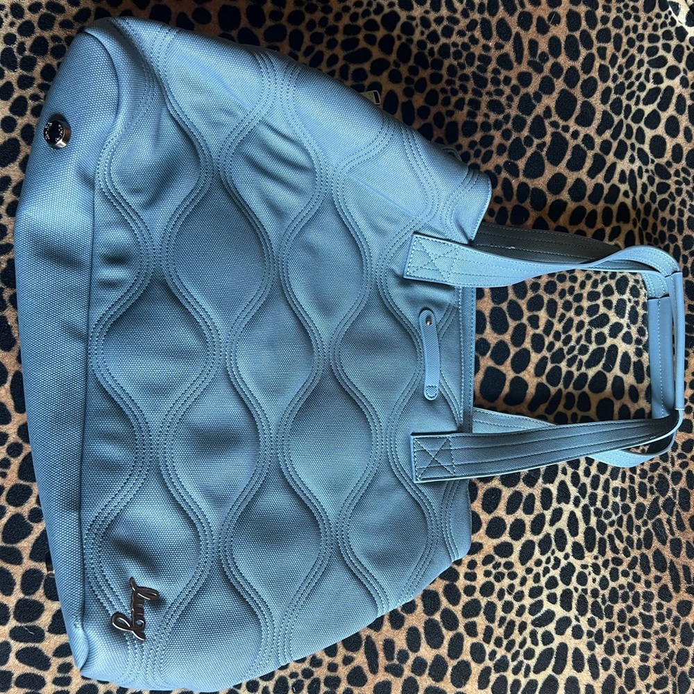 Lug Quilted Blue Tote Bag - Tempo